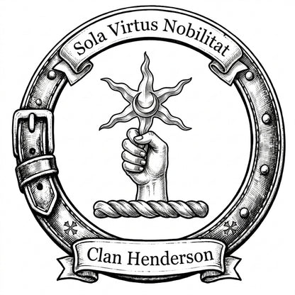 Clan Henderson Crest digital download: Includes Color PNG, B&W PNG, and SVG vector files