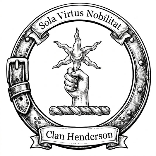Clan Henderson Crest digital download: Includes Color PNG, B&W PNG, and SVG vector files