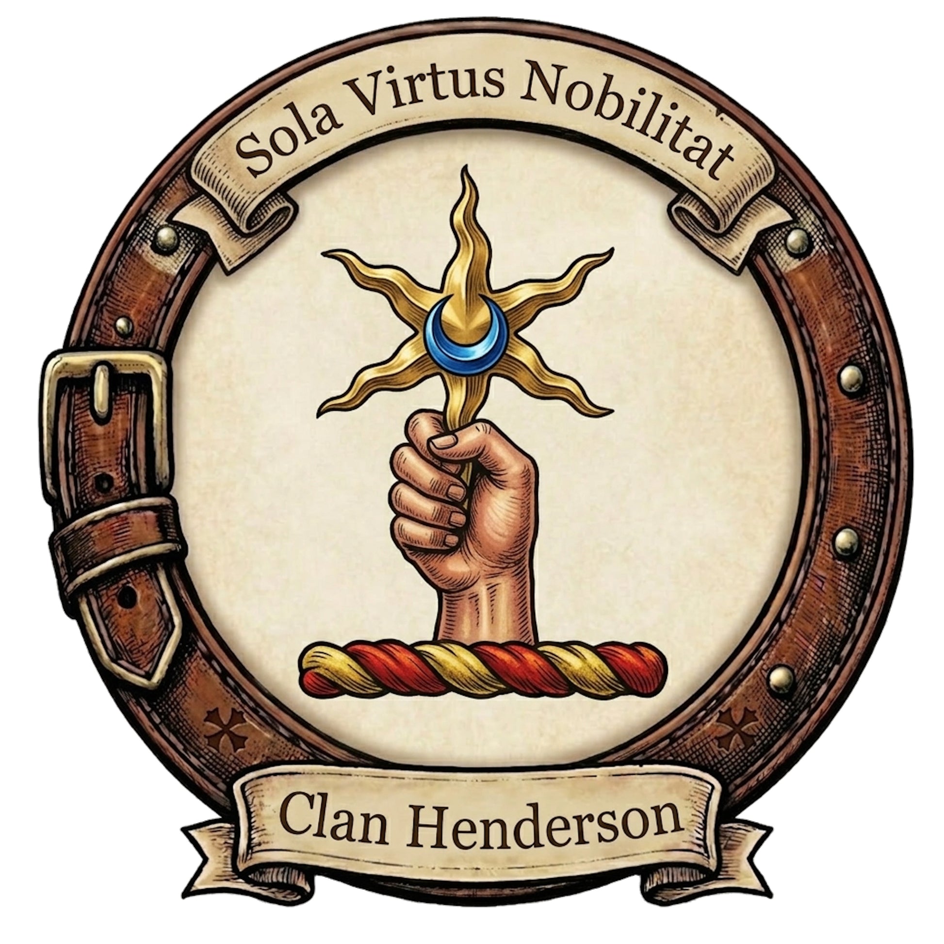 Clan Henderson Crest digital download: Includes Color PNG, B&W PNG, and SVG vector files
