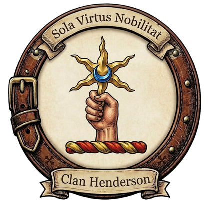 Clan Henderson Crest digital download: Includes Color PNG, B&W PNG, and SVG vector files