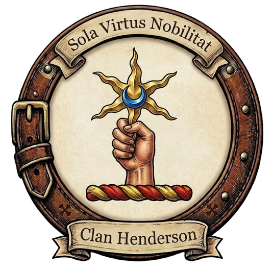 Clan Henderson Crest digital download: Includes Color PNG, B&W PNG, and SVG vector files