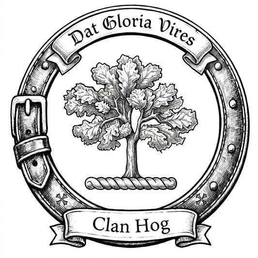 Clan Hog Crest digital download: Includes Color PNG, B&W PNG, and SVG vector files