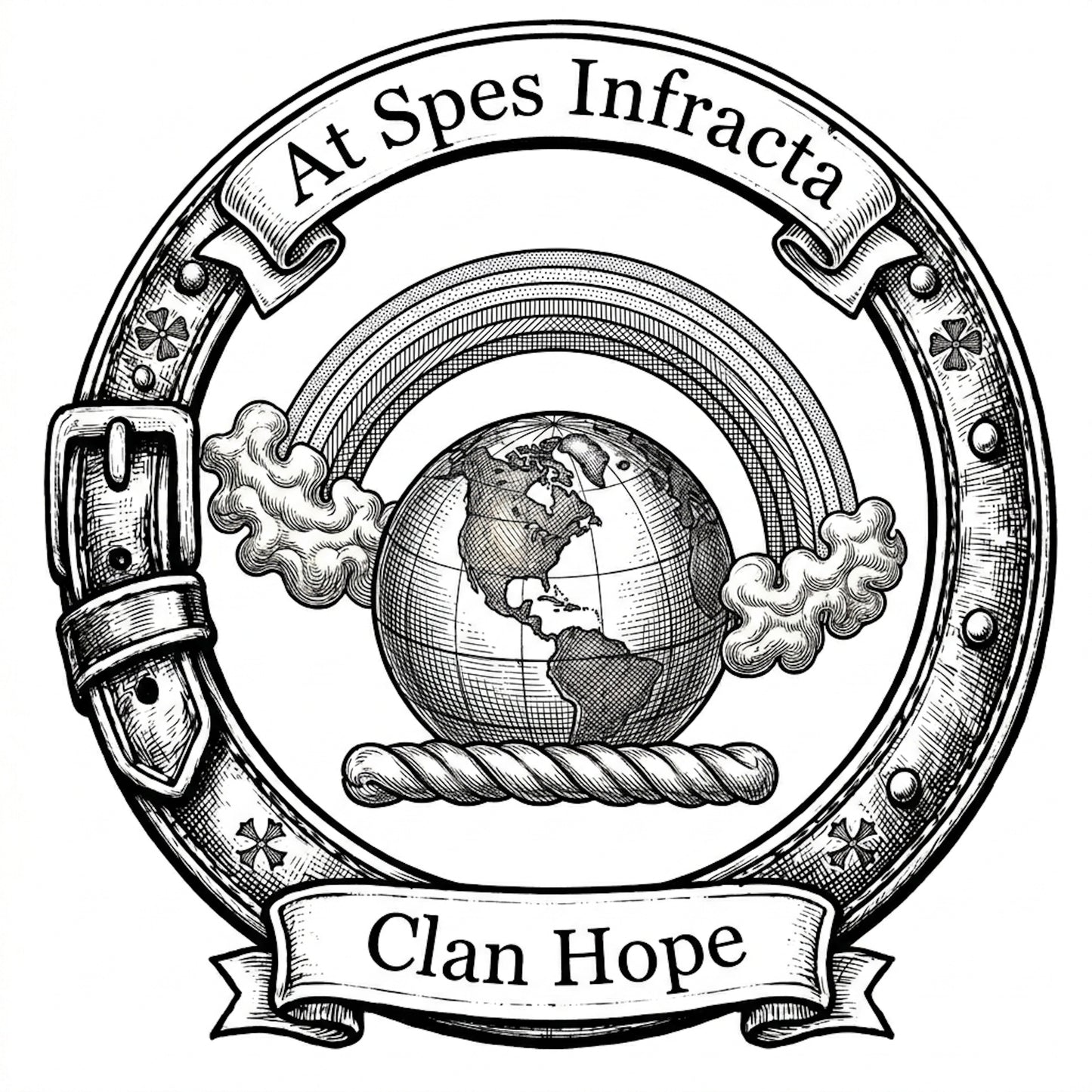 Clan Hope Crest digital download: Includes Color PNG, B&W PNG, and SVG vector files