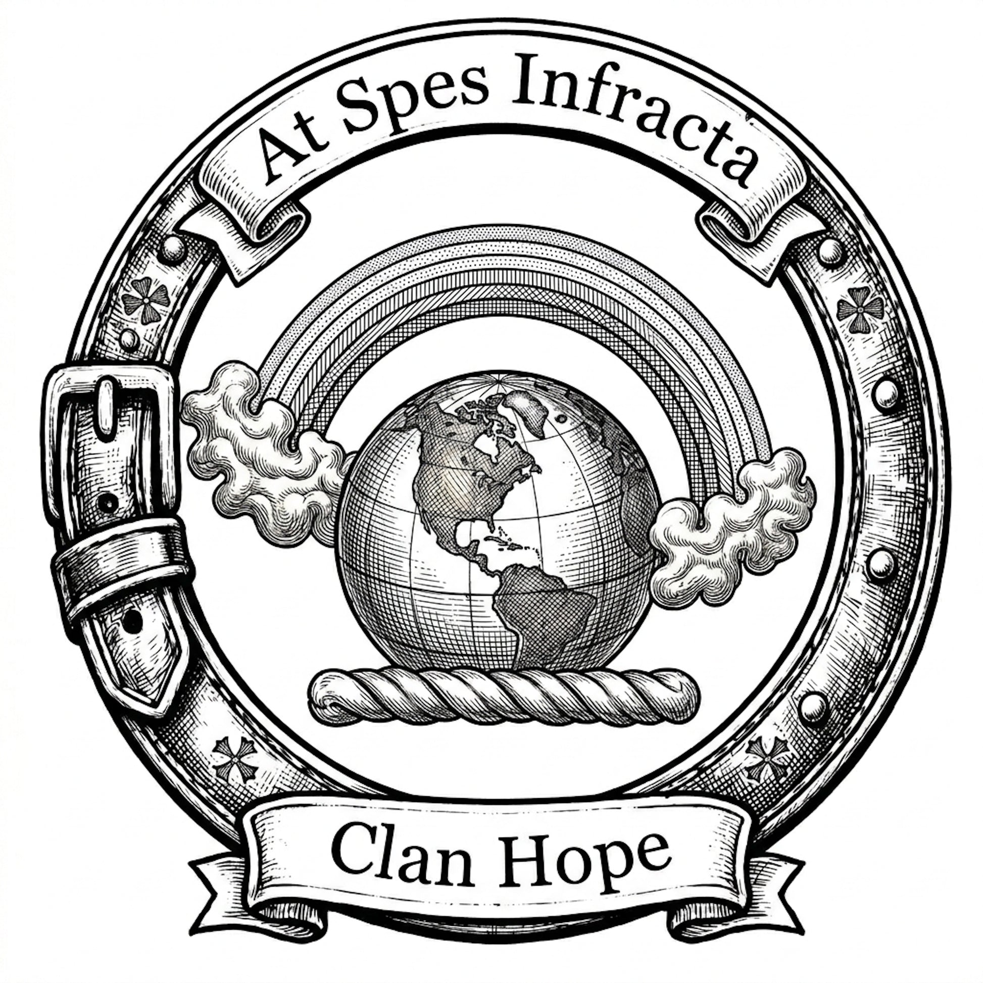 Clan Hope Crest digital download: Includes Color PNG, B&W PNG, and SVG vector files