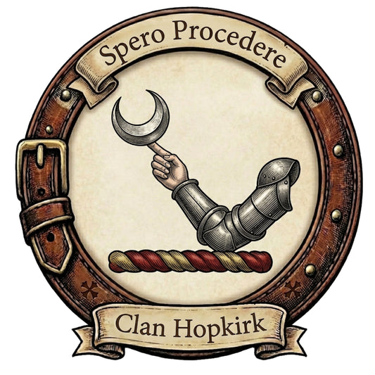 Clan Hopkirk Crest digital download: Includes Color PNG, B&W PNG, and SVG vector files