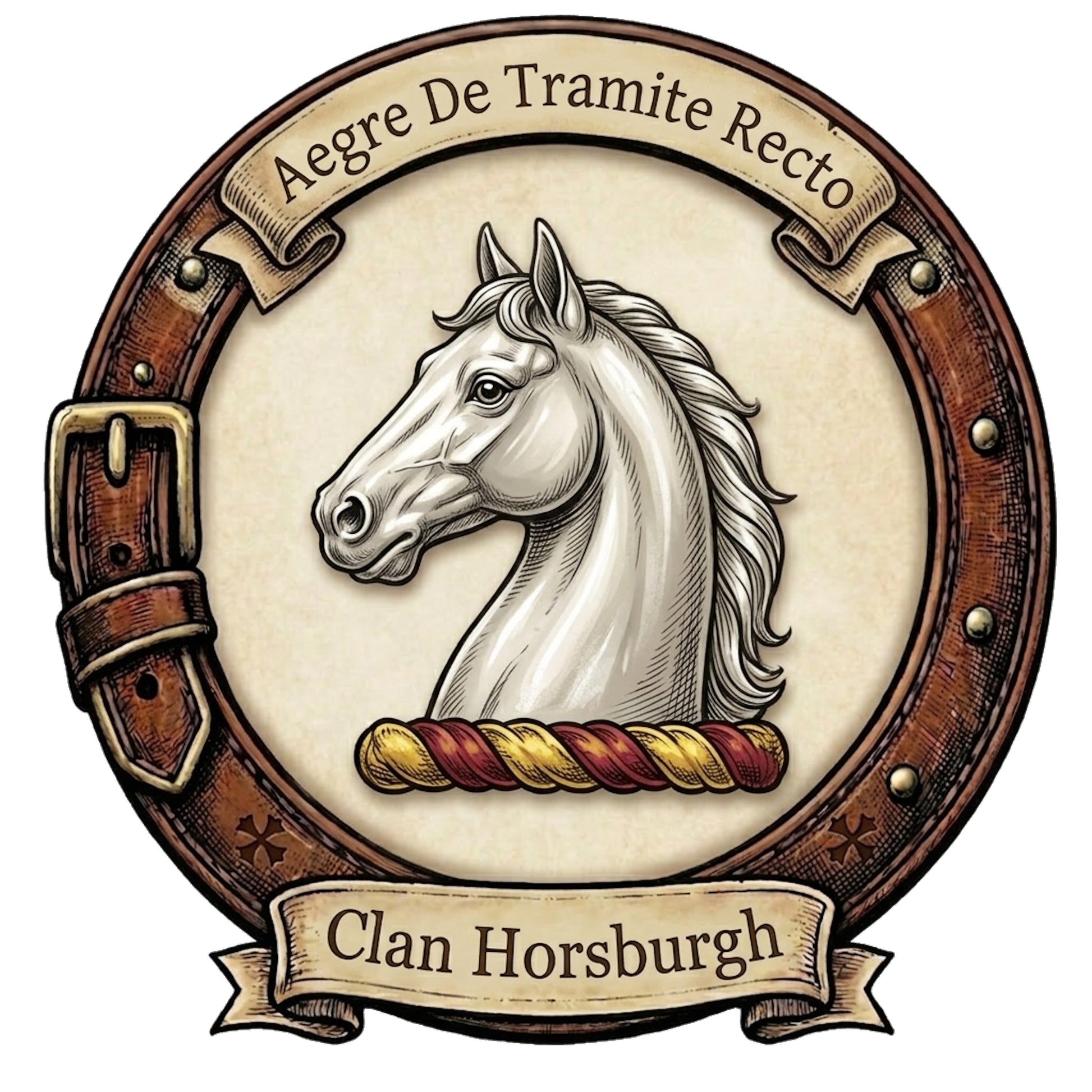 Clan Horsburgh Crest digital download: Includes Color PNG, B&W PNG, and SVG vector files