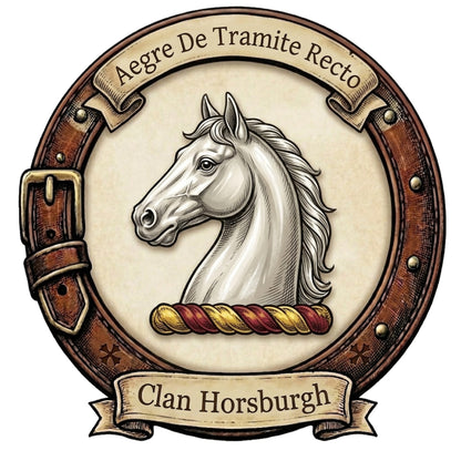 Clan Horsburgh Crest digital download: Includes Color PNG, B&W PNG, and SVG vector files