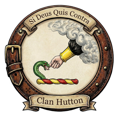 Clan Hutton Crest digital download: Includes Color PNG, B&W PNG, and SVG vector files