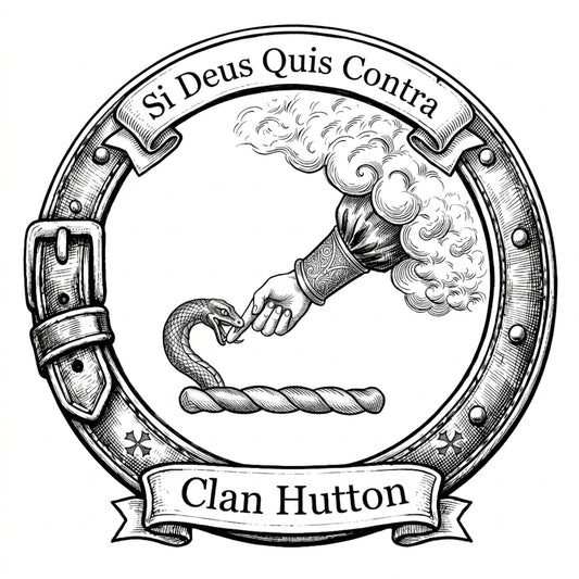 Clan Hutton Crest digital download: Includes Color PNG, B&W PNG, and SVG vector files