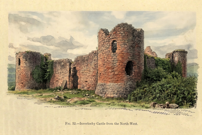 Inverlochy Castle Poster | Historic 13th-Century Fortress | High-Resolution Digital Download digital download: Includes Color PNG, B&W PNG, and SVG vector files