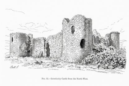 Inverlochy Castle Poster | Historic 13th-Century Fortress | High-Resolution Digital Download digital download: Includes Color PNG, B&W PNG, and SVG vector files