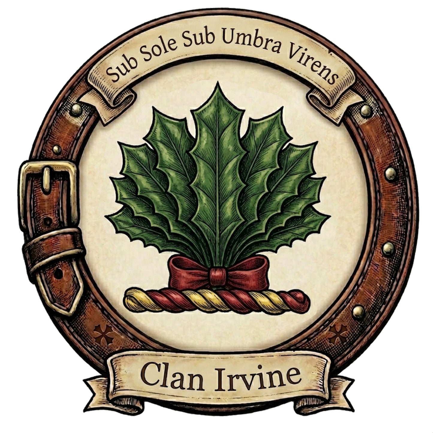 Clan Irvine Crest digital download: Includes Color PNG, B&W PNG, and SVG vector files