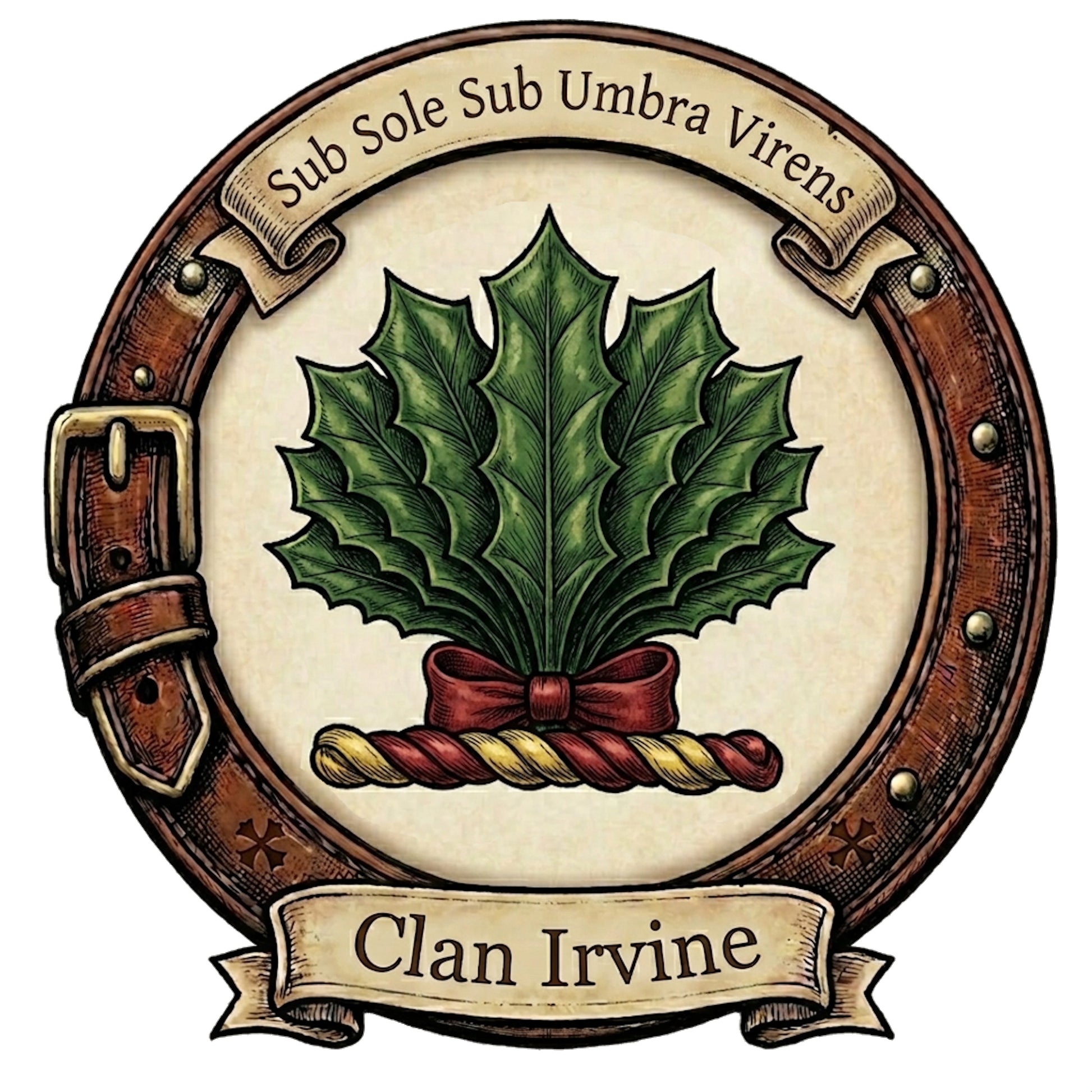 Clan Irvine Crest digital download: Includes Color PNG, B&W PNG, and SVG vector files