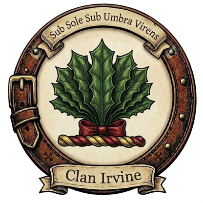 Clan Irvine Crest digital download: Includes Color PNG, B&W PNG, and SVG vector files