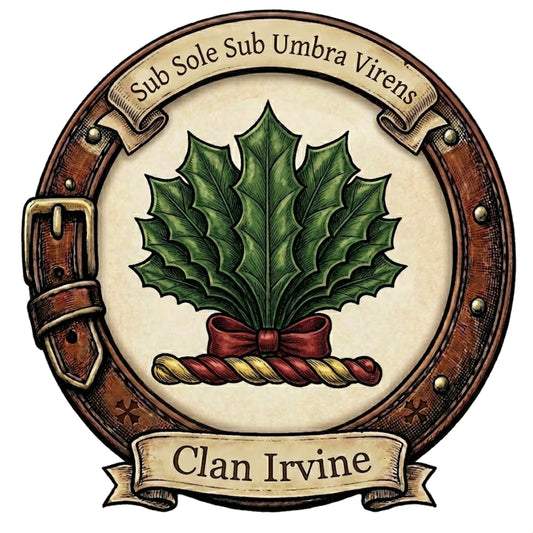 Clan Irvine Crest digital download: Includes Color PNG, B&W PNG, and SVG vector files