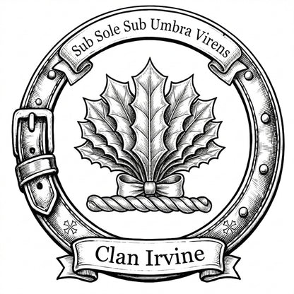 Clan Irvine Crest digital download: Includes Color PNG, B&W PNG, and SVG vector files
