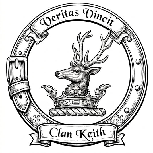 Clan Keith Crest digital download: Includes Color PNG, B&W PNG, and SVG vector files