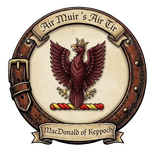 Clan MacDonald of Keppoch Crest digital download: Includes Color PNG, B&W PNG, and SVG vector files