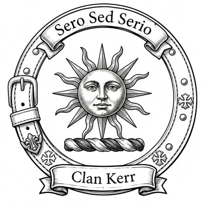 Clan Kerr Crest digital download: Includes Color PNG, B&W PNG, and SVG vector files
