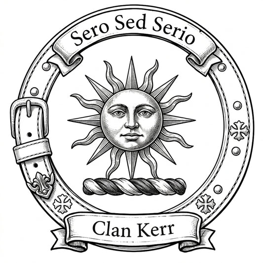 Clan Kerr Crest digital download: Includes Color PNG, B&W PNG, and SVG vector files