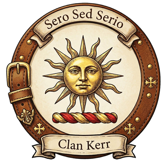 Clan Kerr Crest digital download: Includes Color PNG, B&W PNG, and SVG vector files