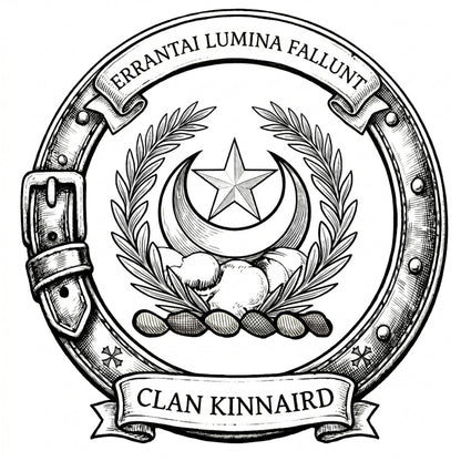 Clan Kinnaird Crest digital download: Includes Color PNG, B&W PNG, and SVG vector files