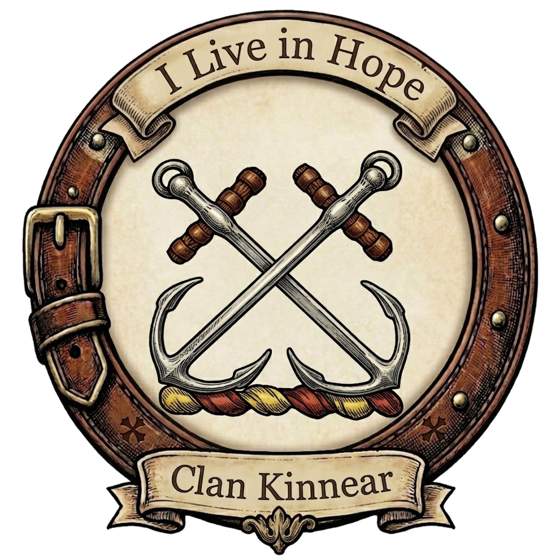 Clan Kinnear Crest digital download: Includes Color PNG, B&W PNG, and SVG vector files