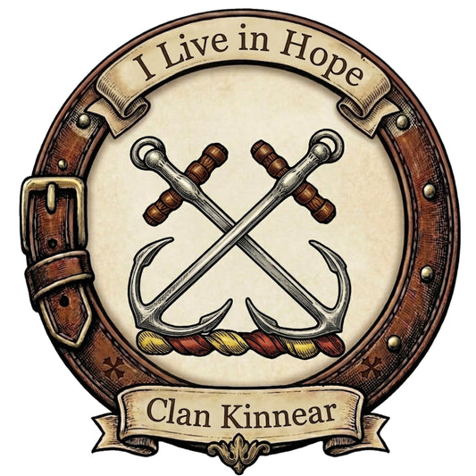 Clan Kinnear Crest digital download: Includes Color PNG, B&W PNG, and SVG vector files