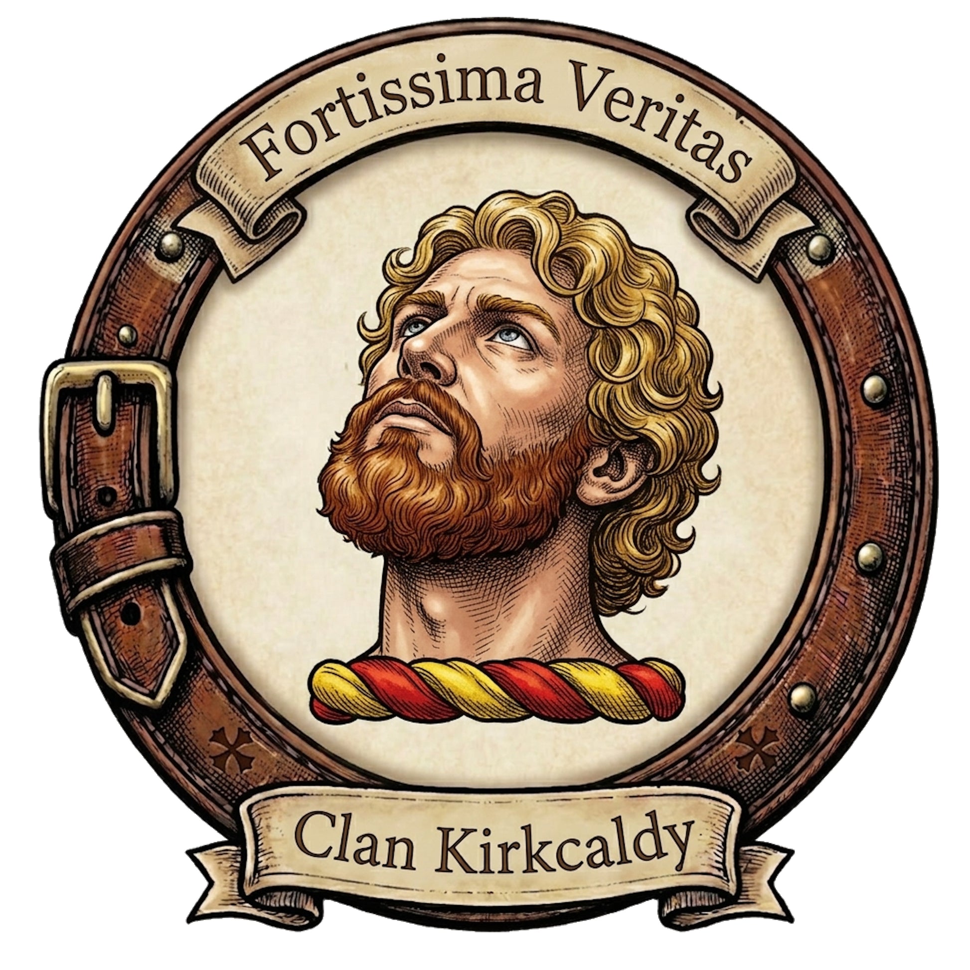 Clan Kirkcaldy Crest digital download: Includes Color PNG, B&W PNG, and SVG vector files