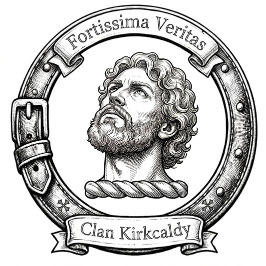 Clan Kirkcaldy Crest digital download: Includes Color PNG, B&W PNG, and SVG vector files
