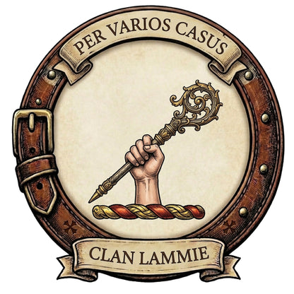 Clan Lammie Crest digital download: Includes Color PNG, B&W PNG, and SVG vector files