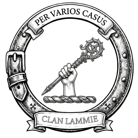 Clan Lammie Crest digital download: Includes Color PNG, B&W PNG, and SVG vector files