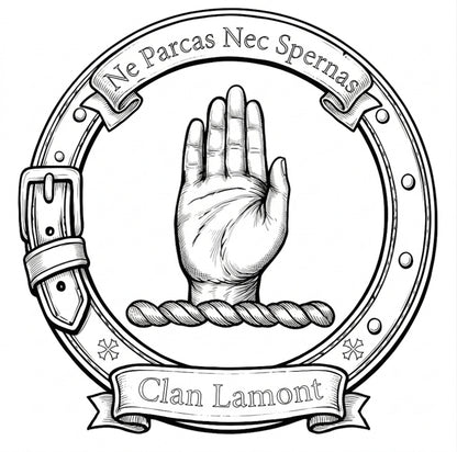 Clan Lamont Crest digital download: Includes Color PNG, B&W PNG, and SVG vector files