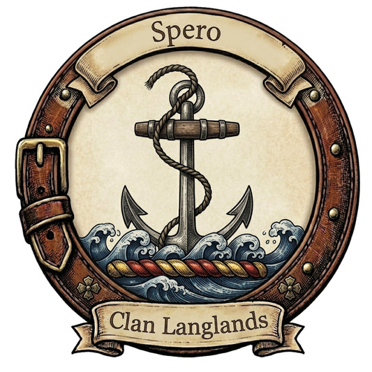 Clan Langlands Crest digital download: Includes Color PNG, B&W PNG, and SVG vector files