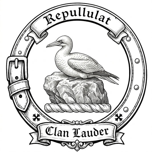 Clan Lauder Crest digital download: Includes Color PNG, B&W PNG, and SVG vector files