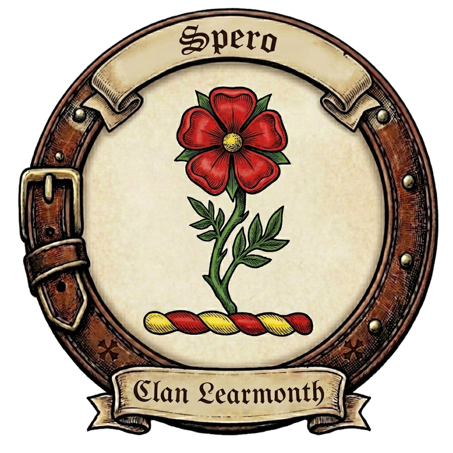 Clan Learmonth Crest digital download: Includes Color PNG, B&W PNG, and SVG vector files