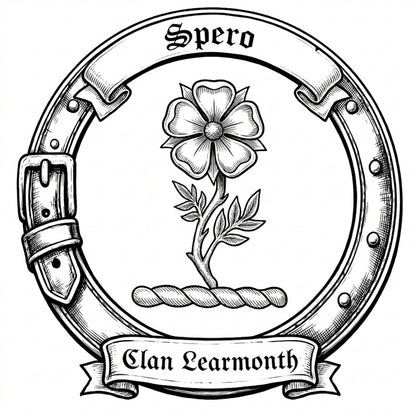Clan Learmonth Crest digital download: Includes Color PNG, B&W PNG, and SVG vector files
