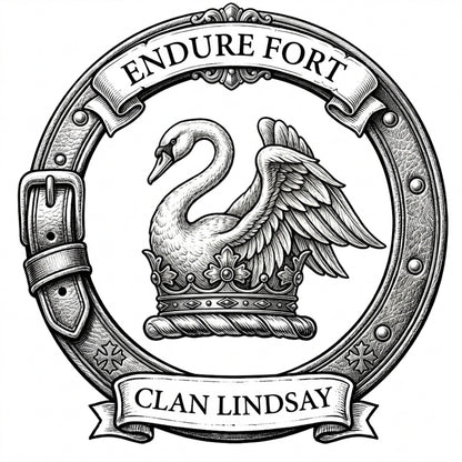 Clan Lindsay Crest digital download: Includes Color PNG, B&W PNG, and SVG vector files