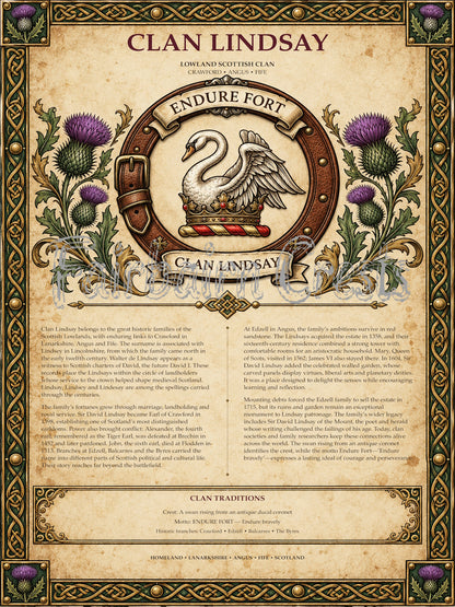 Clan Lindsay Poster - Digital Download