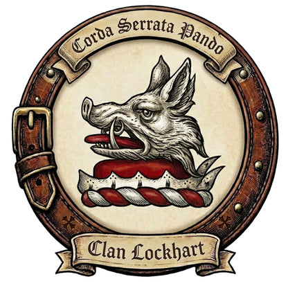 Clan Lockhart Crest digital download: Includes Color PNG, B&W PNG, and SVG vector files