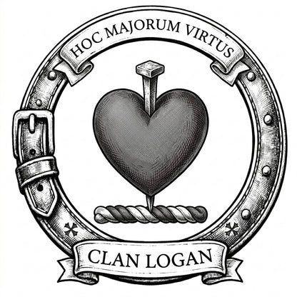 Clan Logan Crest digital download: Includes Color PNG, B&W PNG, and SVG vector files