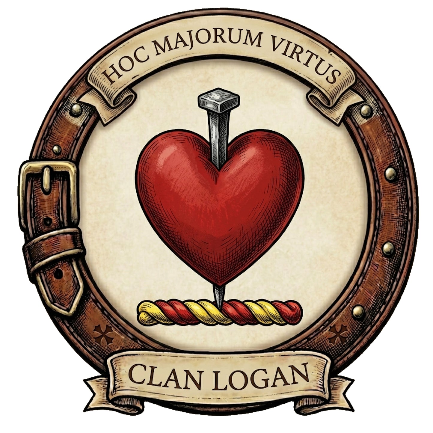 Clan Logan Crest digital download: Includes Color PNG, B&W PNG, and SVG vector files