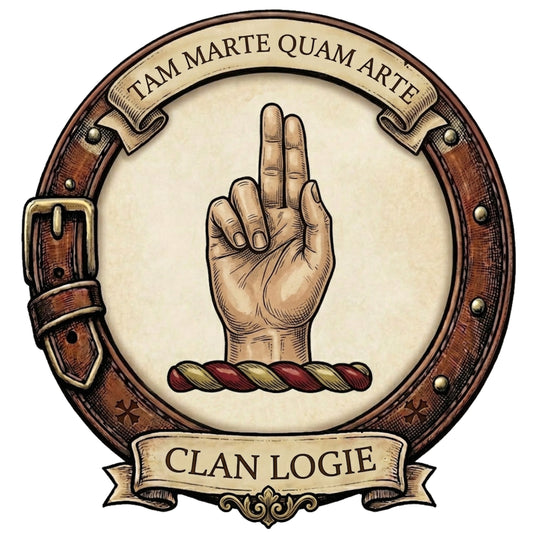 Clan Logie Crest digital download: Includes Color PNG, B&W PNG, and SVG vector files