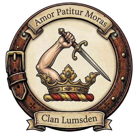 Clan Lumsden Crest digital download: Includes Color PNG, B&W PNG, and SVG vector files