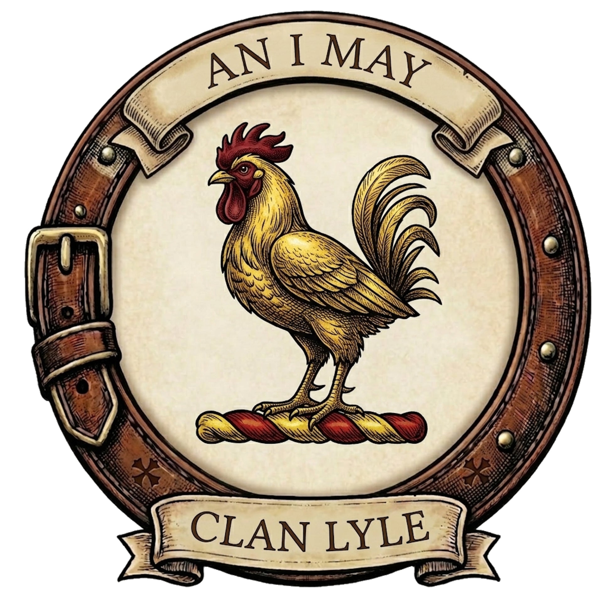 Clan Lyle Crest digital download: Includes Color PNG, B&W PNG, and SVG vector files
