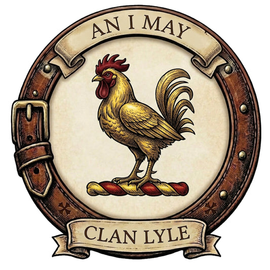Clan Lyle Crest digital download: Includes Color PNG, B&W PNG, and SVG vector files