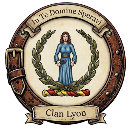 Clan Lyon Crest digital download: Includes Color PNG, B&W PNG, and SVG vector files
