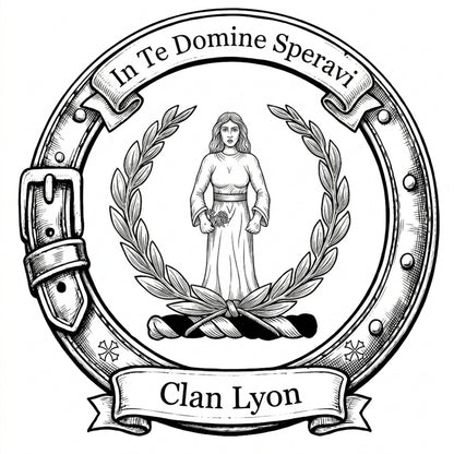 Clan Lyon Crest digital download: Includes Color PNG, B&W PNG, and SVG vector files