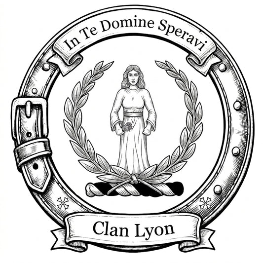 Clan Lyon Crest digital download: Includes Color PNG, B&W PNG, and SVG vector files