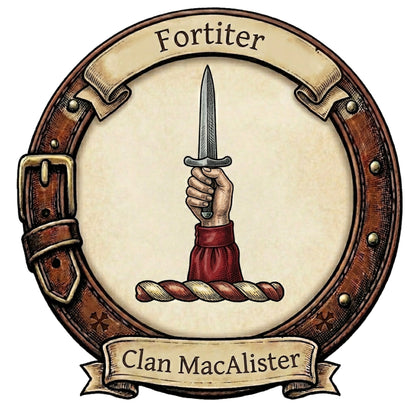 Clan MacAlister Crest digital download: Includes Color PNG, B&W PNG, and SVG vector files